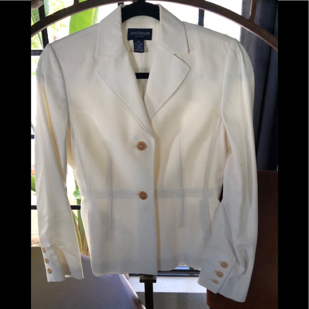 White Ann Taylor blazer